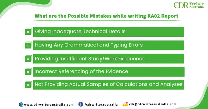 What are the Possible Mistakes while writing KA02 Report?